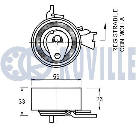RUVILLE 7326 Radlagersatz