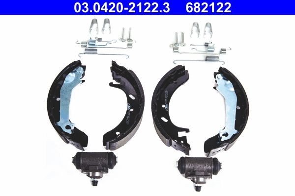 ATE Original Kit 03.0420-2122.3 Bremsbackensatz