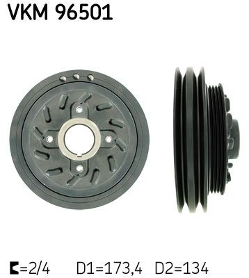 SKF Crankshaft pulley Article number: VKM 96501 cheaply