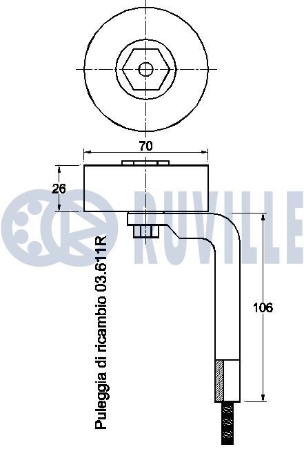 RUVILLE 5106 Radlagersatz