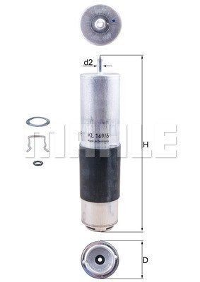 MAGNETI MARELLI Filtro carburante Numero articolo: 154072374627 poco costoso
