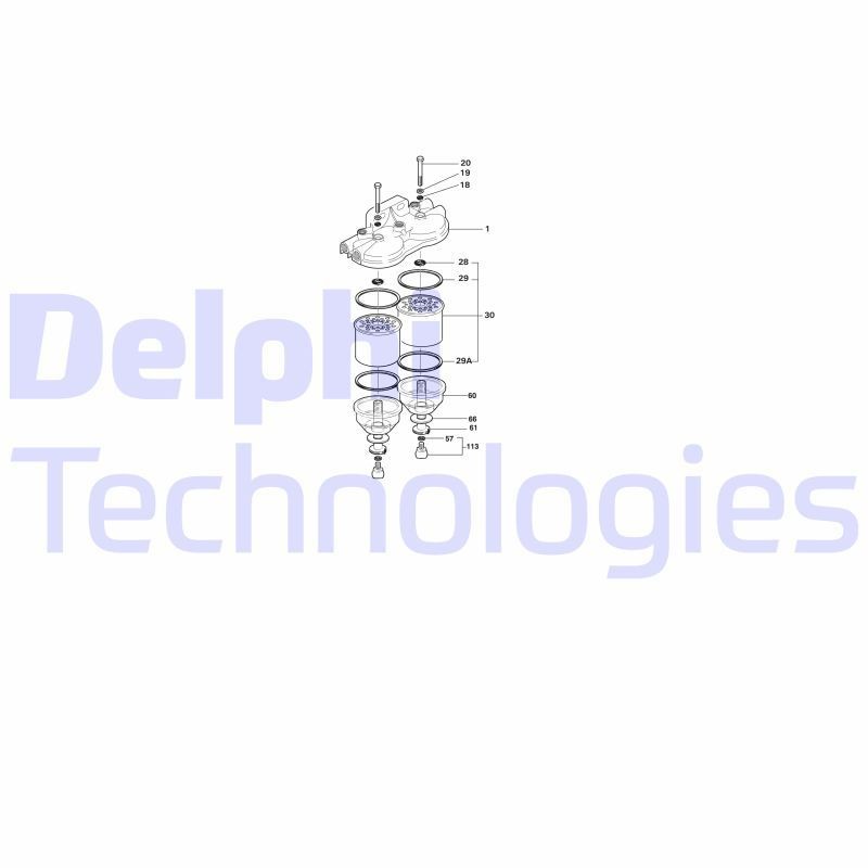 DELPHI Filtro carburante Numero articolo: 5848B130 poco costoso