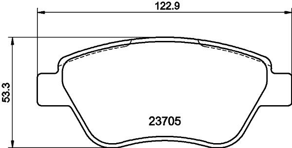 HELLA Bremsekaliber Varenummer: 8AC 355 380-311 billige