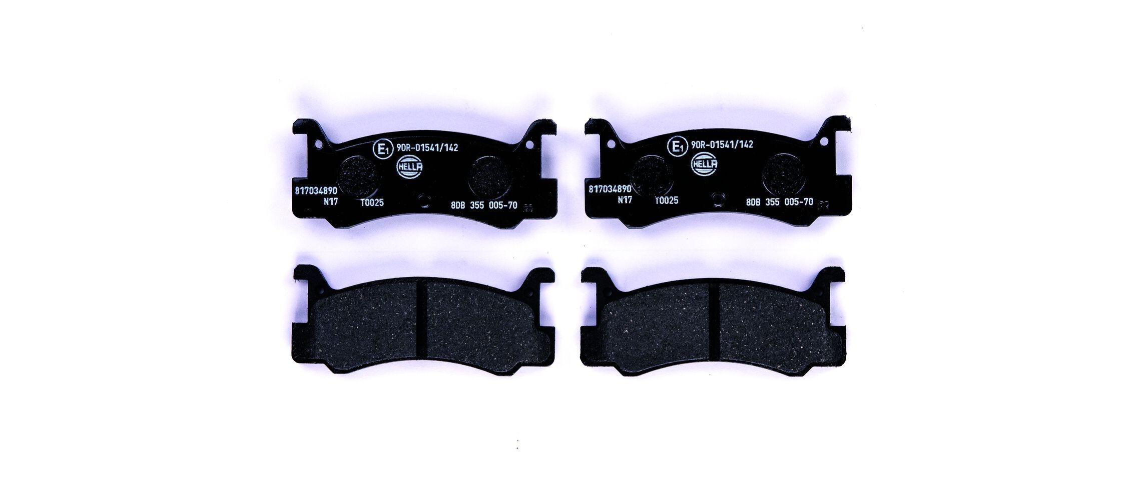 HELLA Brake pad set Article number: 8DB 355 005-701 cheaply