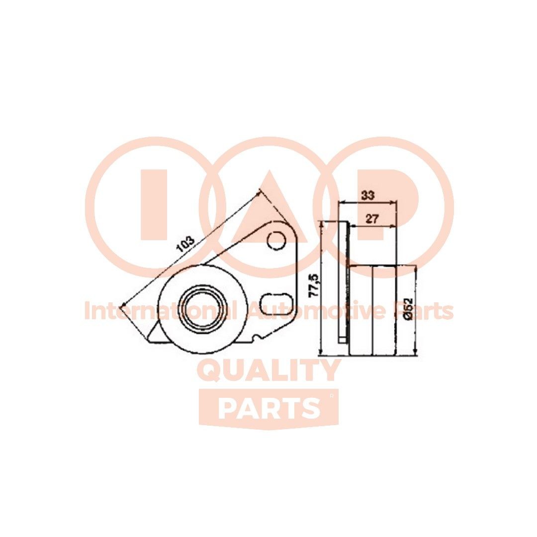 IAP QUALITY PARTS 127-06010 Spannrolle, Zahnriemen