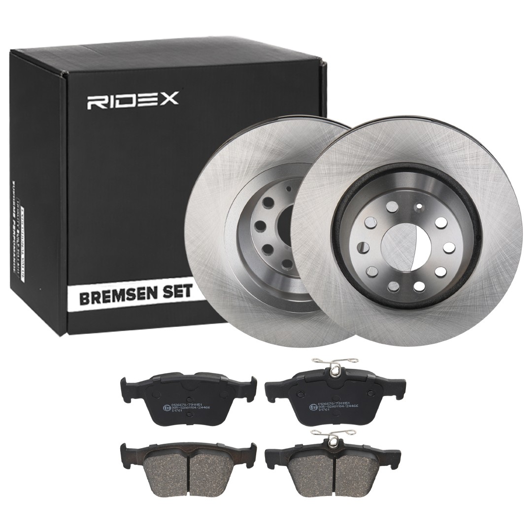 RIDEX Brake discs and pads set Article number: 3405B0510 cheaply