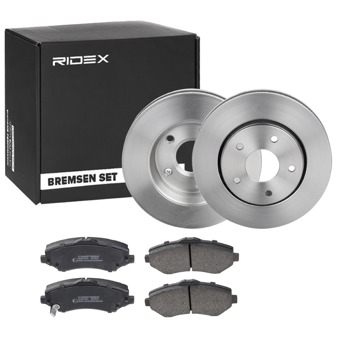 RIDEX Brake discs and pads set Article number: 3405B1207 cheaply