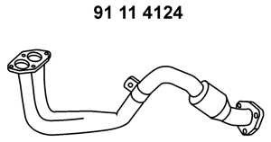 EBERSPÄCHER 91 11 4124 Abgasrohr