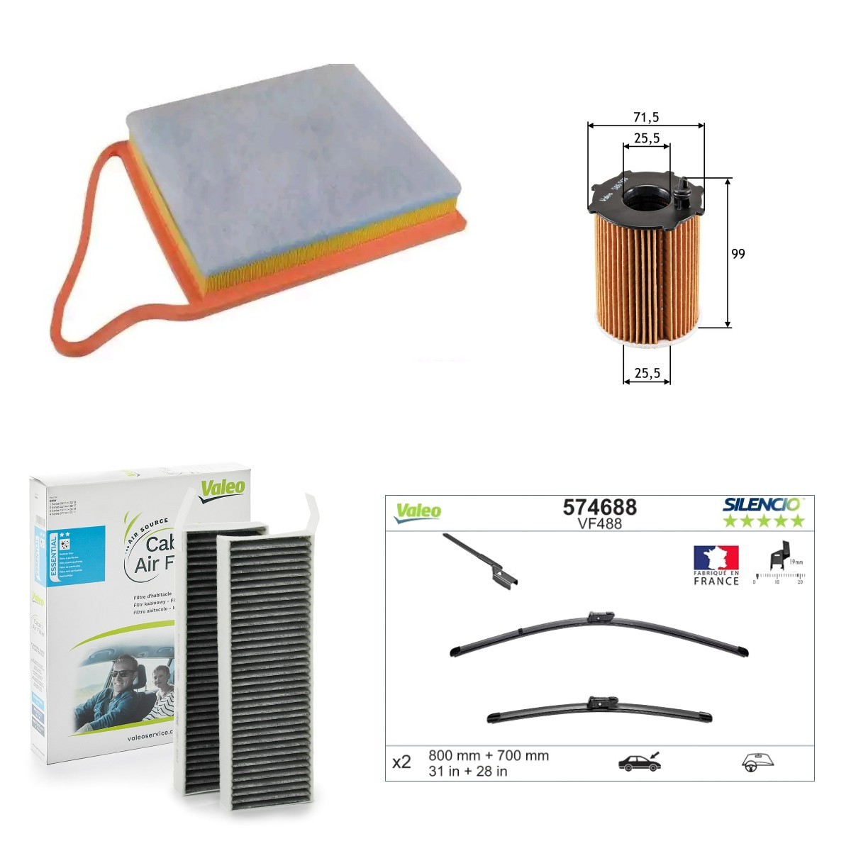 VALEO Inspektionspaket Artikelnummer: VAL4682SK030 kaufen