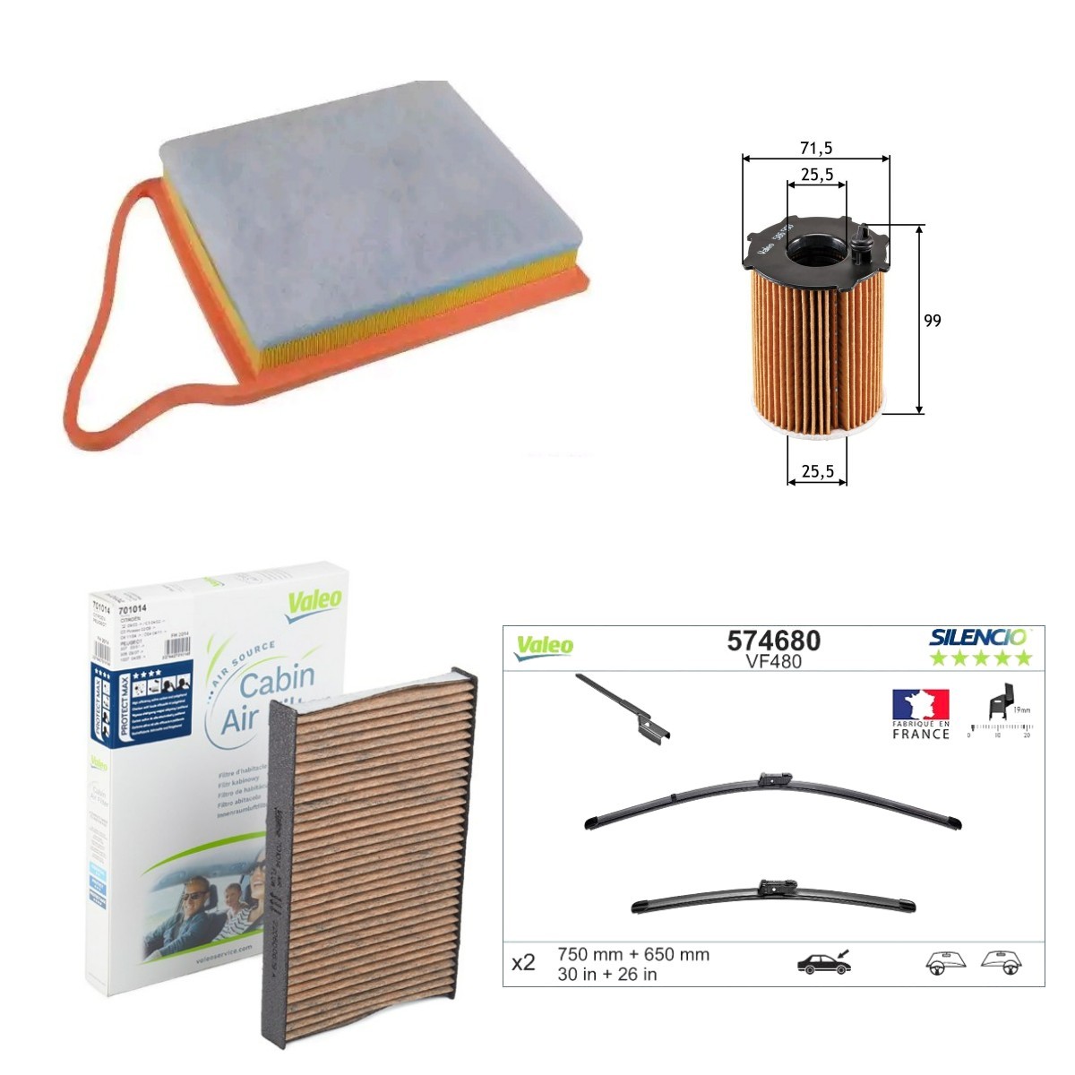 VALEO Inspektionspaket Artikelnummer: VAL4682SK037 kaufen