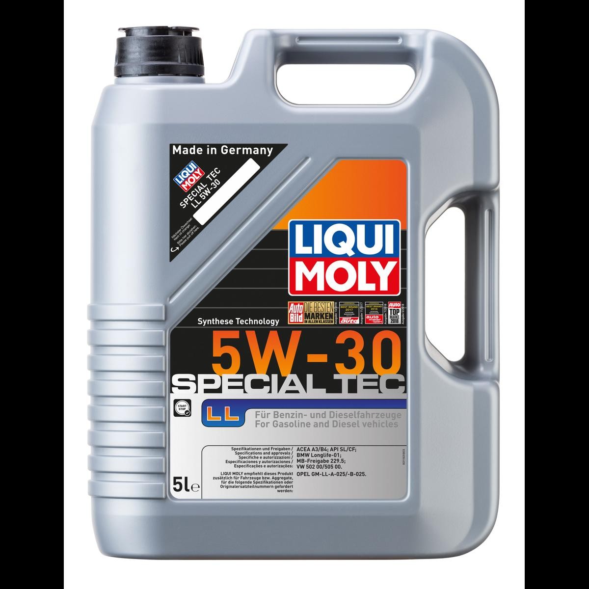 LIQUI MOLY Engine oil Special Tec, LL Article number: 1193 cheaply