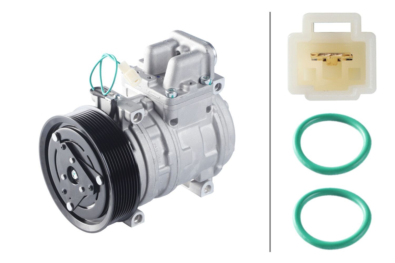 HELLA Compresor, aire acondicionado Número de artículo: 8FK 366 200-021 a buen precio