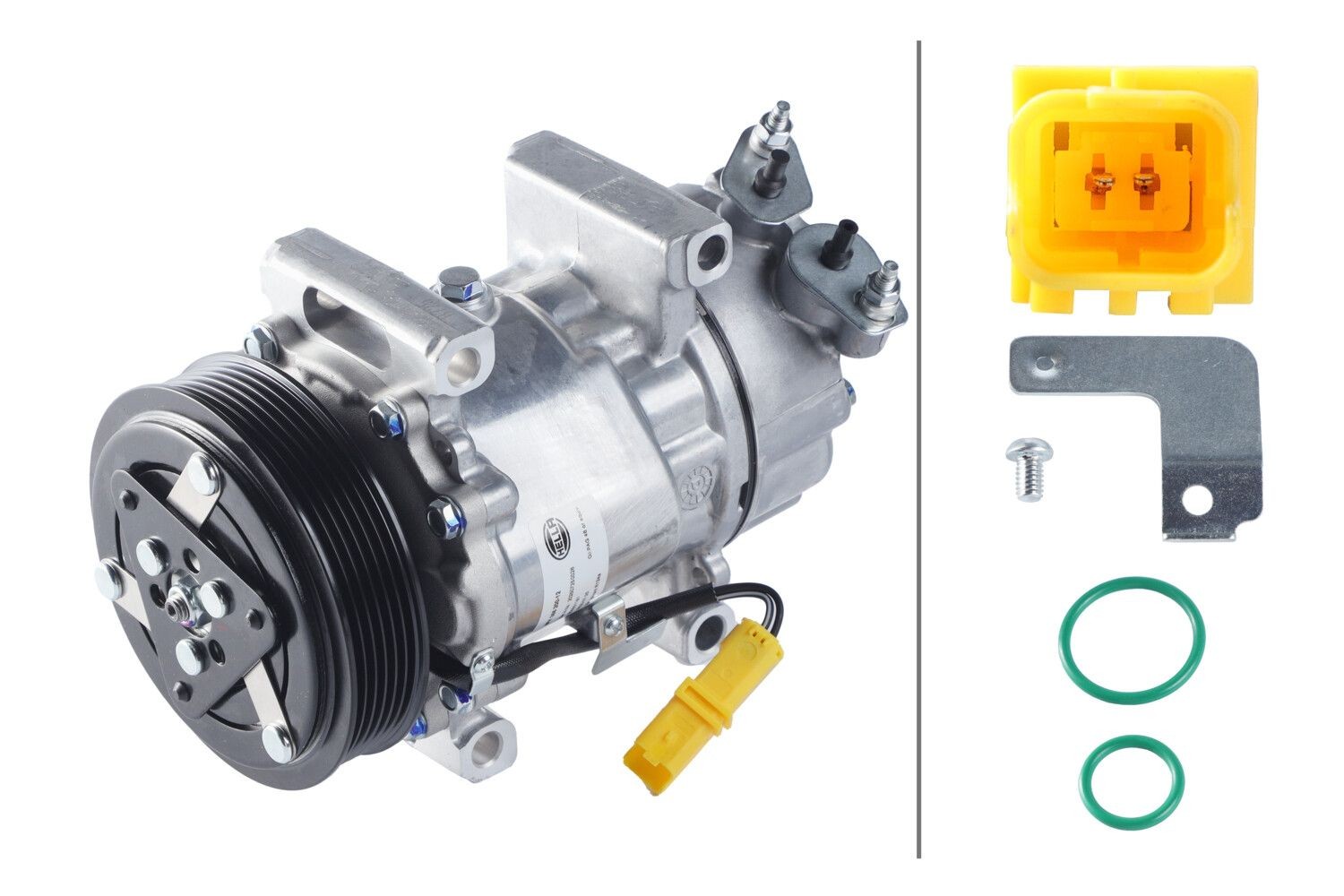HELLA Compresor, aire acondicionado Número de artículo: 8FK 366 200-121 a buen precio