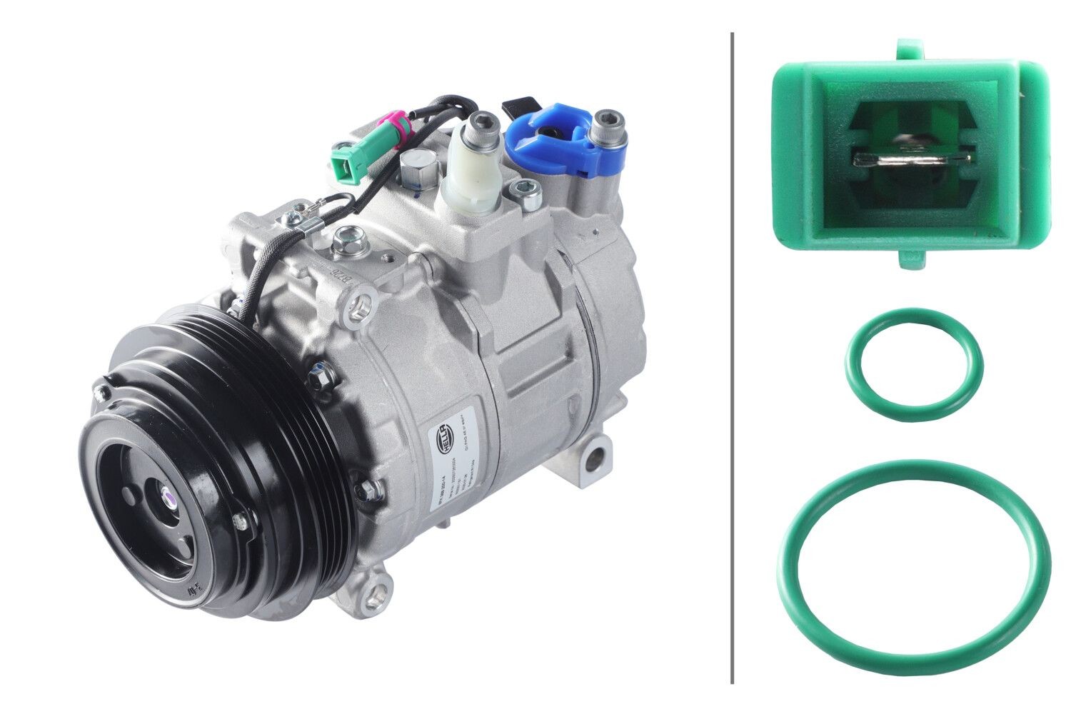 HELLA Compresor, aire acondicionado Número de artículo: 8FK 366 200-141 a buen precio