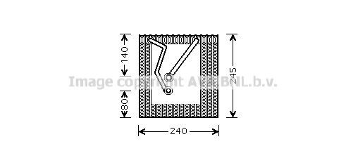 AVA COOLING SYSTEMS Verdampfer, Klimaanlage Artikelnummer: VWV241 kaufen