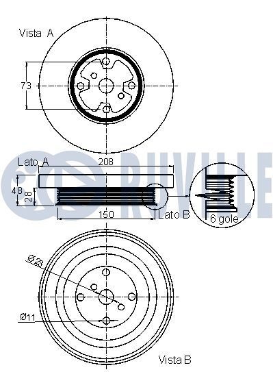 RUVILLE 4024 Radlagersatz