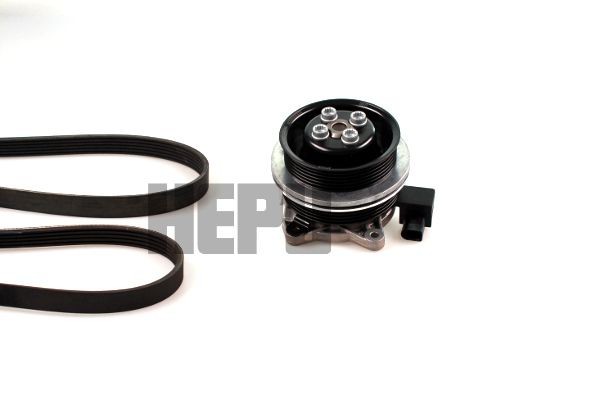 HEPU Water Pump + V-Ribbed Belt Kit Article number: PK06511 cheaply