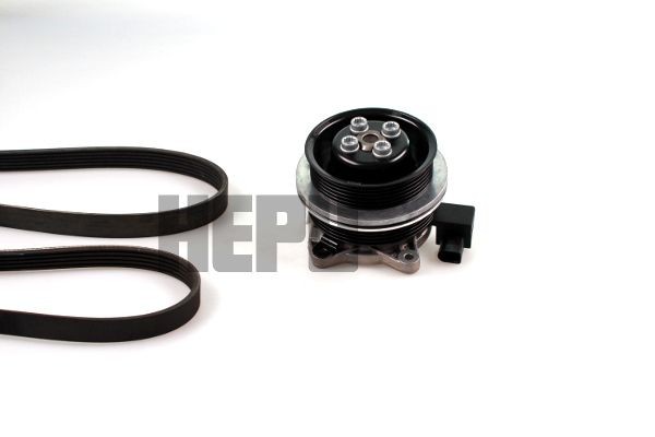 HEPU Water Pump + V-Ribbed Belt Kit Article number: PK06700 cheaply