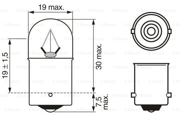BOSCH Ampoule UGS: 1 987 302 505 à peu de frais
