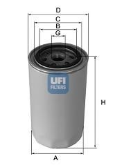 UFI Filtre hydraulique, direction UGS: 80.044.00 à peu de frais