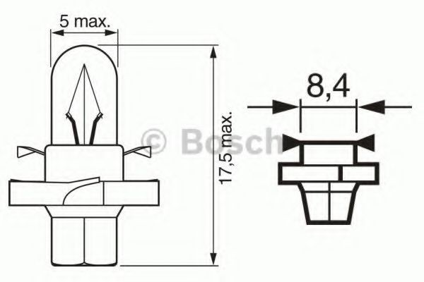 BOSCH Ampoule UGS: 1 987 302 254 à peu de frais