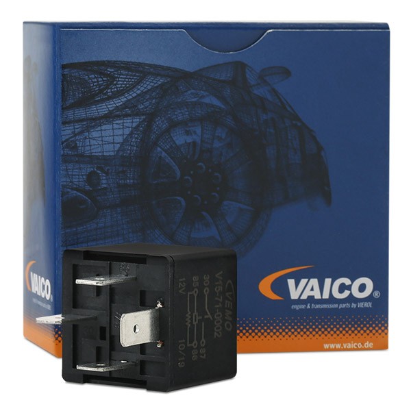 VEMO V15-71-0002 Relé, temporizador do ventilador do radiador A3 1.6 E-Power 102 CV Gasolina/etanol 2012