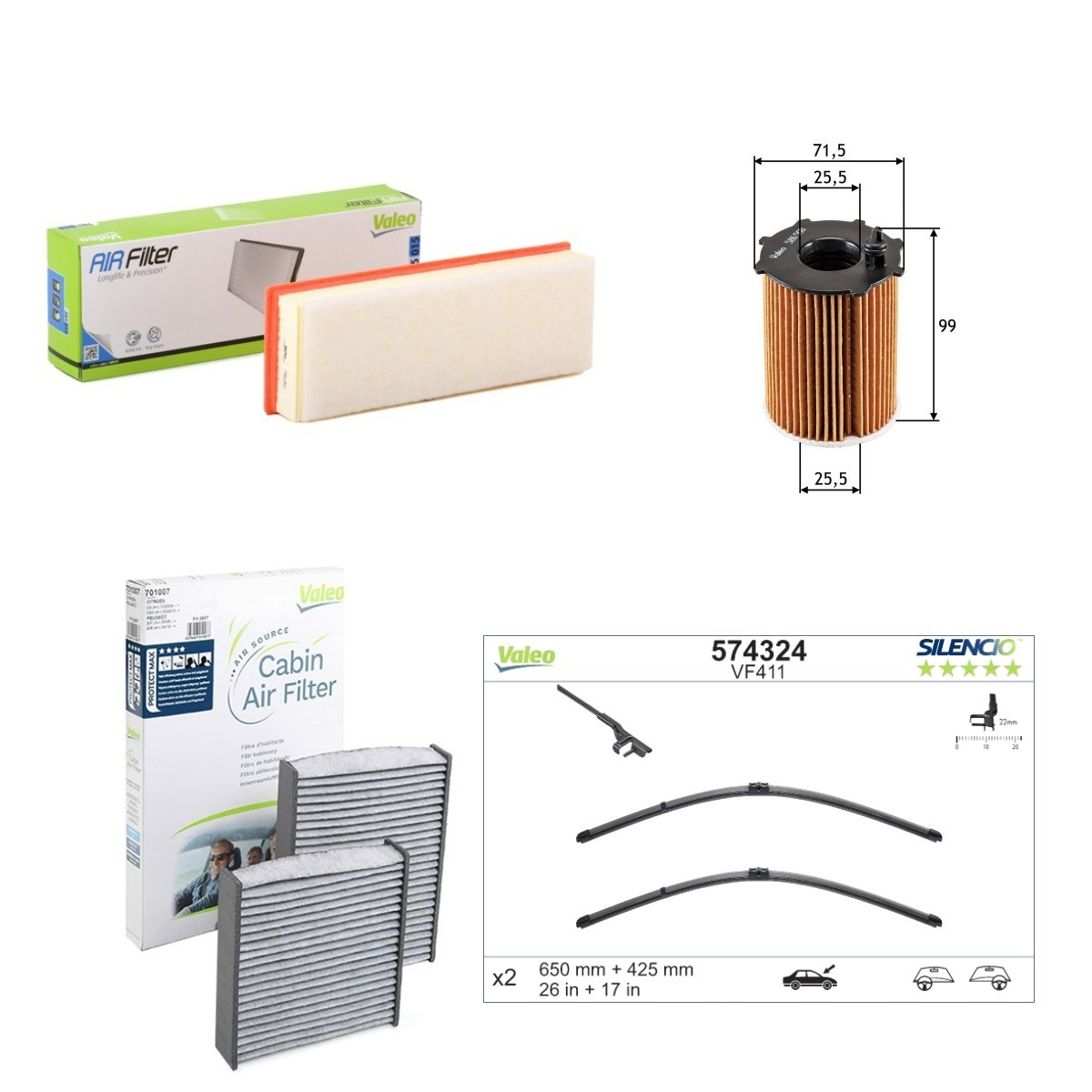 VALEO Kit de revisão SILENCIO Número de artigo: VAL4682SK003 baixo custo