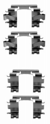 HELLA Monteringssats, bromsbelägg Artikelnummer: 8DZ 355 202-831 billigt