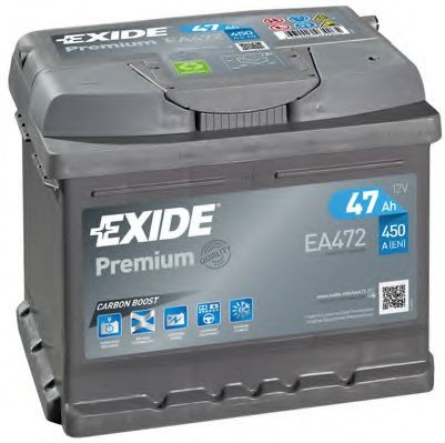 EXIDE Startera akumulatoru baterija Premium raksta numurs: EA472 lēti