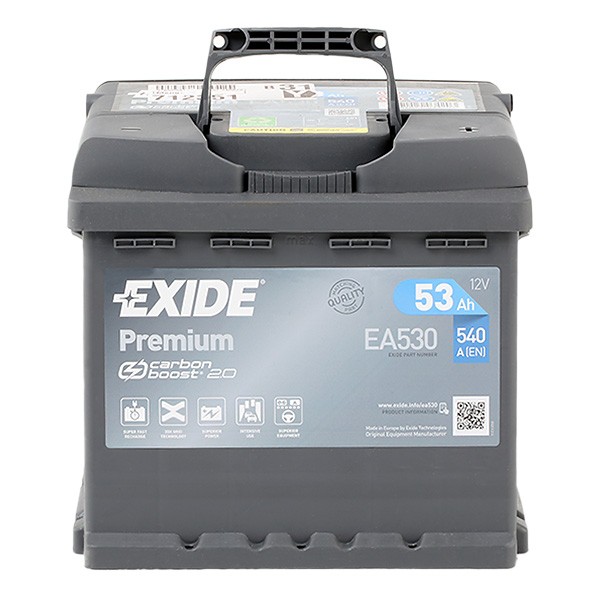EXIDE Startera akumulatoru baterija Premium raksta numurs: EA530 lēti