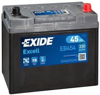 EXIDE Startera akumulatoru baterija Excell raksta numurs: EB454 lēti