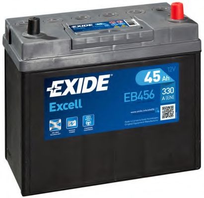 EXIDE Startera akumulatoru baterija Excell raksta numurs: EB456 lēti
