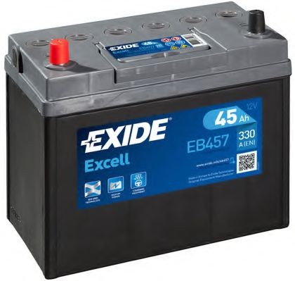 EXIDE Startera akumulatoru baterija Excell raksta numurs: EB457 lēti