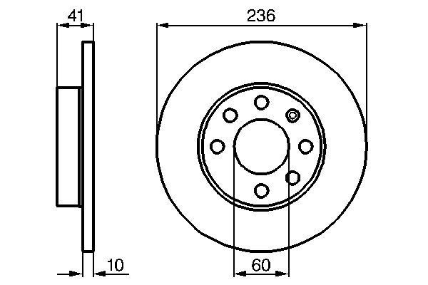 BOSCH 0 986 478 080 Bremsscheibe