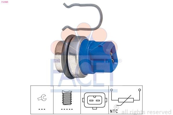 FACET Kühlmitteltemperatursensor Artikelnummer: 7.3101 kaufen