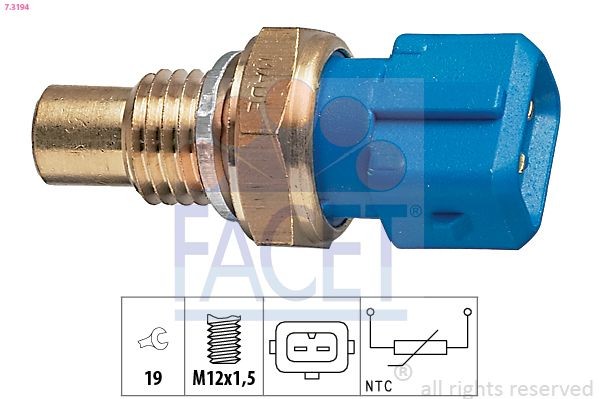 FACET Kühlmitteltemperatursensor Artikelnummer: 7.3194 kaufen