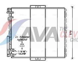 AVA COOLING SYSTEMS Radiateur d'huile de boite de vitesse automatique UGS: BW3379 à peu de frais