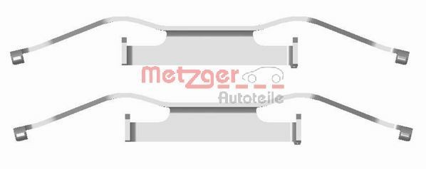 METZGER 109-1680 Accessoireset, schijfremblok TRANSPORTER 2.0 TDI 4motion 180 PK Diesel 2024