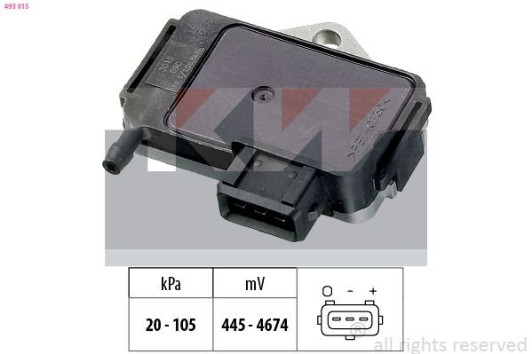 KW 493 015 Luftdrucksensor, Höhenanpassung