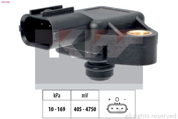 KW 493 026 Luftdrucksensor, Höhenanpassung