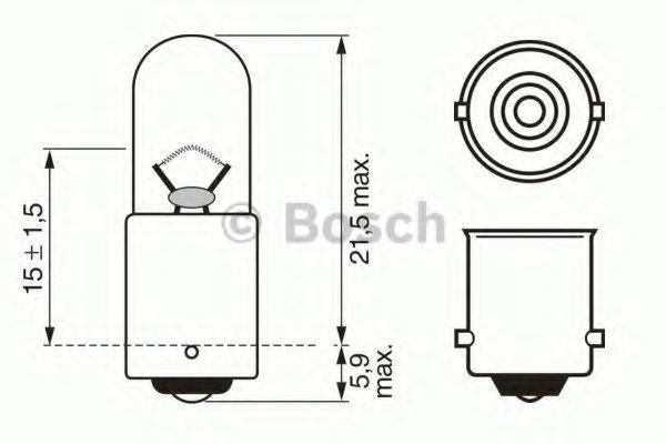 BOSCH 1 987 302 287 Glühlampe, Innenraumleuchte