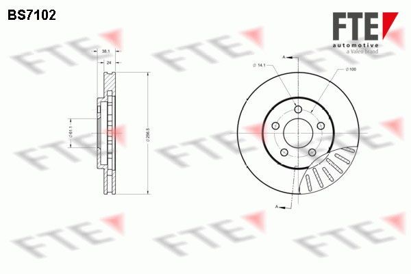 FTE BS7102 Bremsscheibe