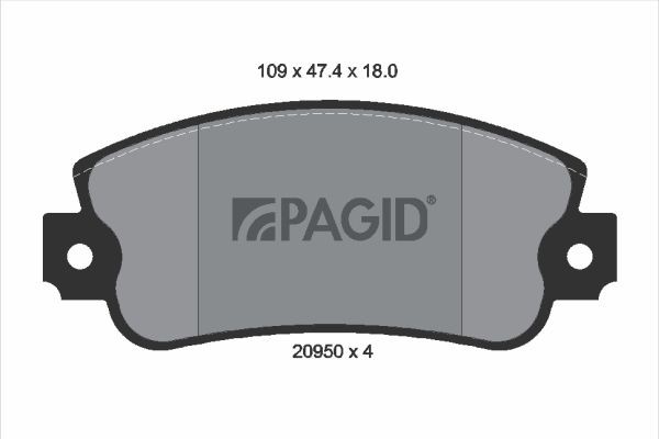 PAGID Juego de pastillas de freno Número de artículo: T9003N a buen precio