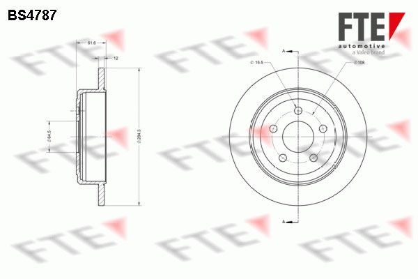 FTE BS4787 Bremsscheibe