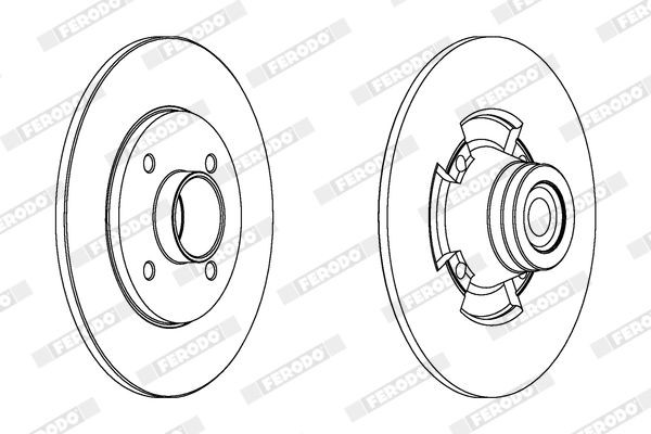 FERODO PREMIER DDF1846 Bremsscheibe
