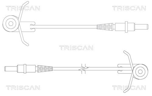 TRISCAN Juego contacto de aviso, desgaste de frenos Número de artículo: 8115 10004 a buen precio